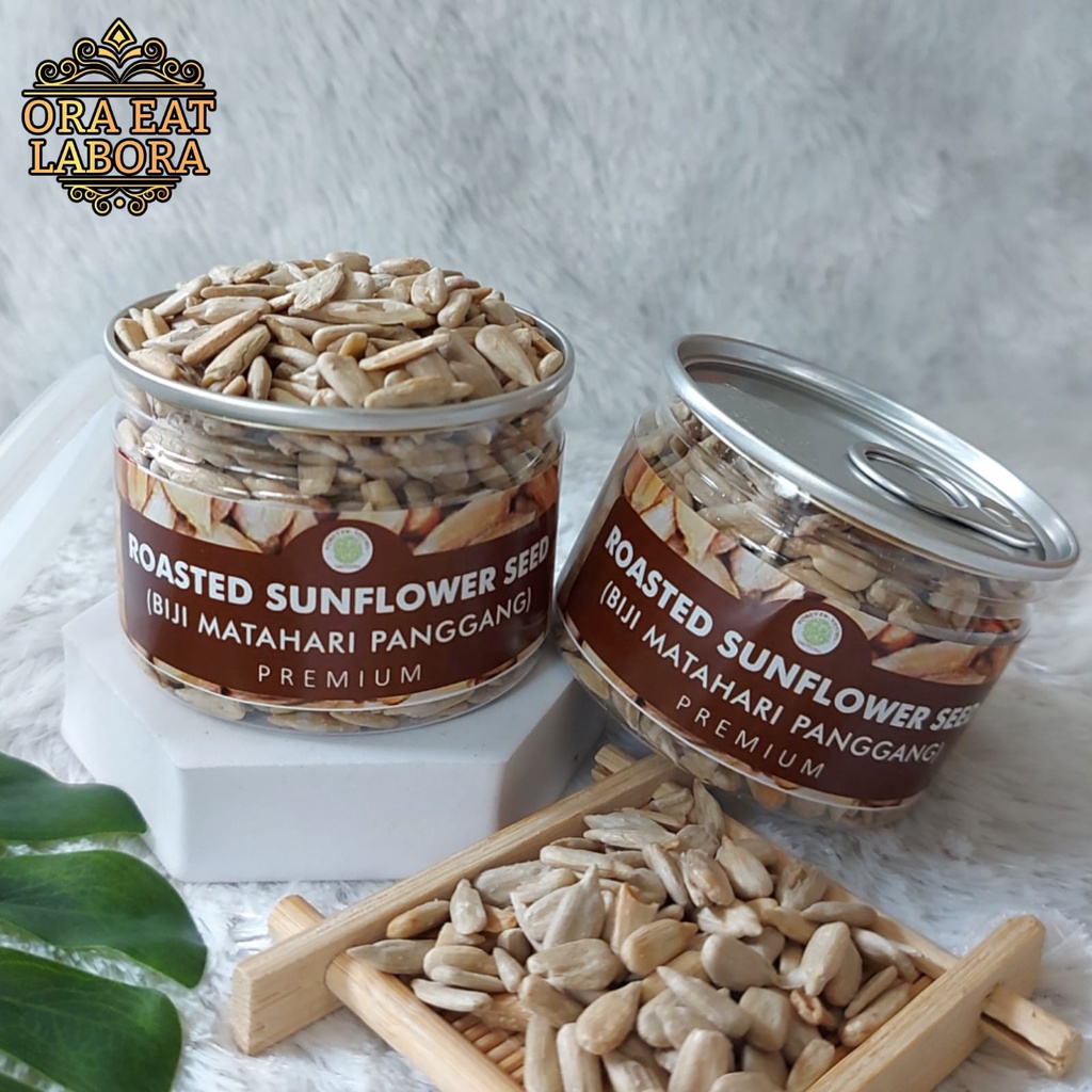 

Can Biji Matahari Oven Matang Roasted Sunflower Seeds Kualitas Premium - Ora Eat Labora