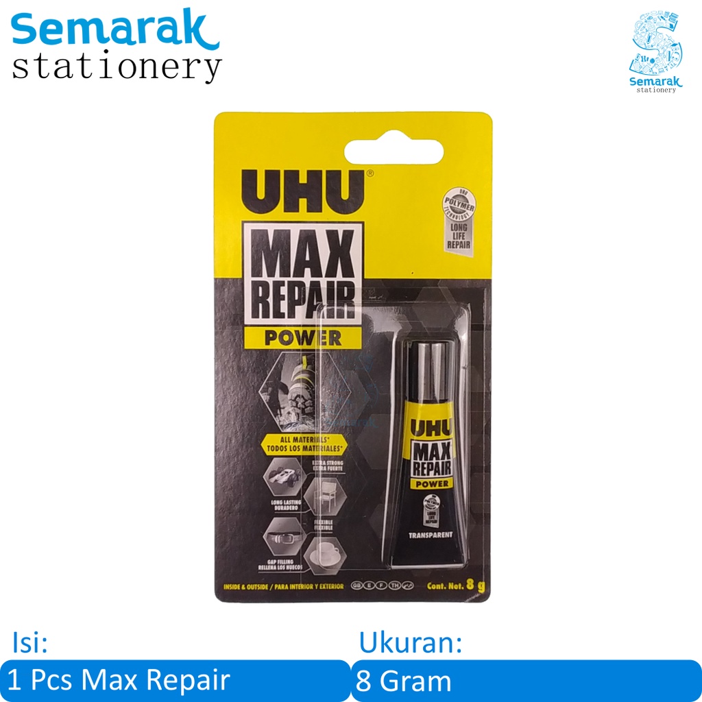 

UHU Max Repair Power Lem Serbaguna 8 gr