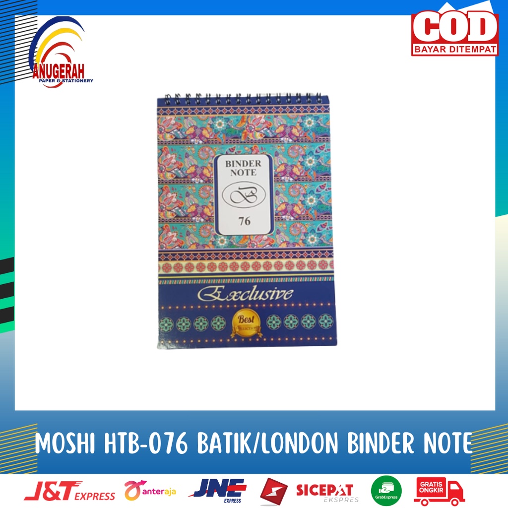 

MOSHI HTB-076 BATIK/LONDON BINDER NOTE (PCS)