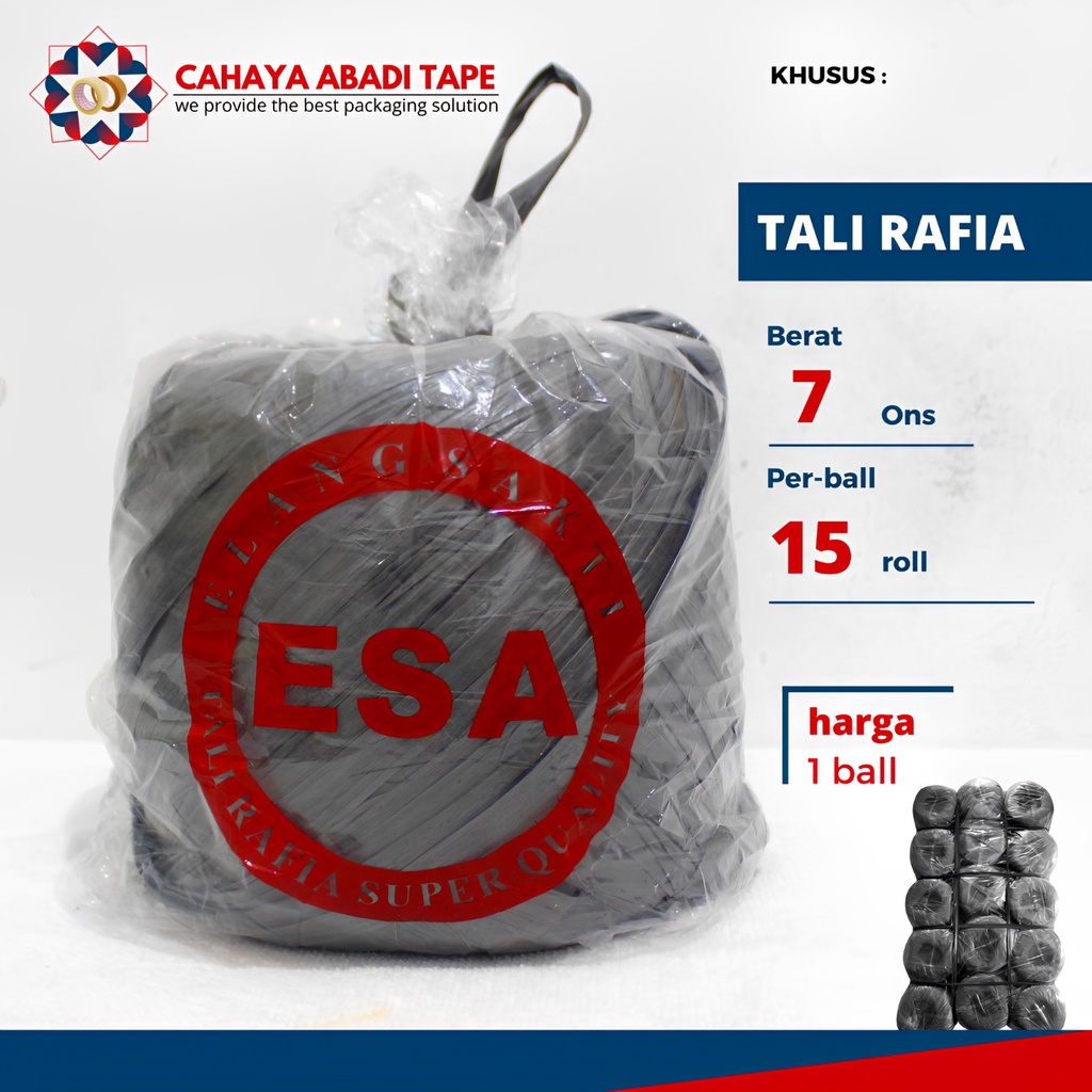 

TALI RAFIA ESA 70NS PER BALL ISI 15