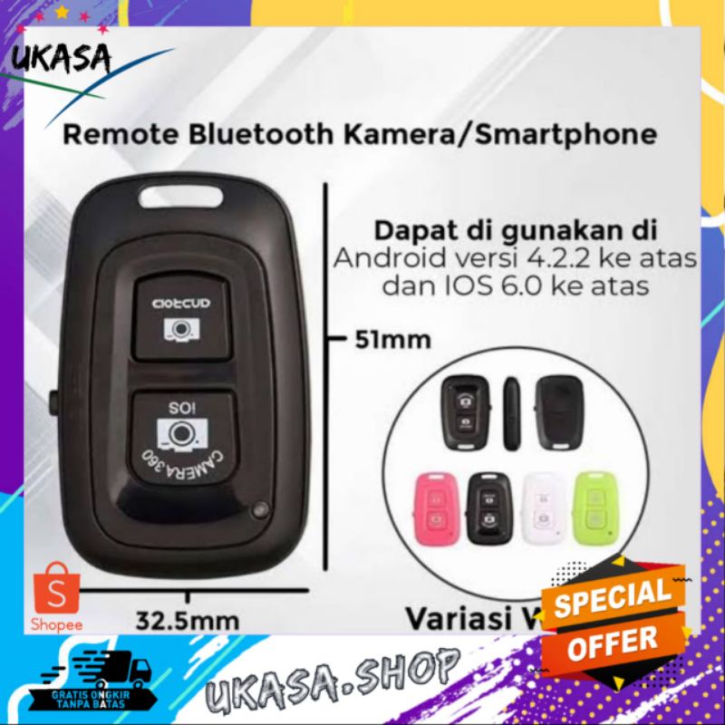 UKASA | TOMSIS REMOTE BLUETOOTH / REMOTE SHUTTER KAMERA ANDROID IOS