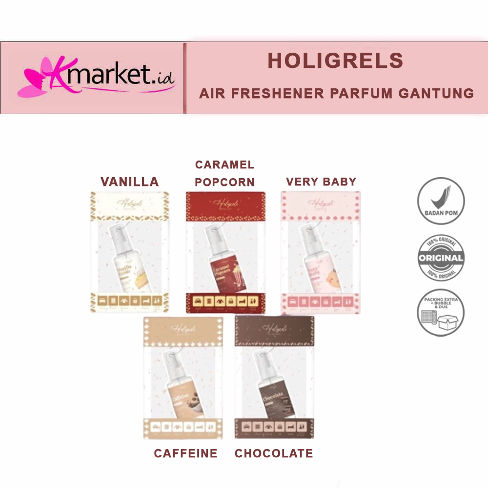 HOLIGRELS Air Freshener PARFUM GANTUNG