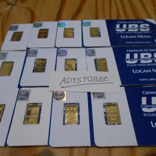 logam mulia emas ubs 1 gram