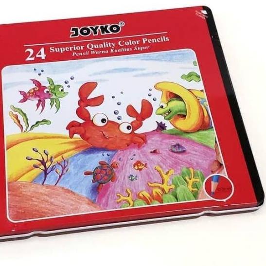 

Ready Stok Pensil Warna Joyko Superior 24 Warna Kaleng CP-24TC Tin Case Color Pencils Joyko 24 Kaleng serbuuu !