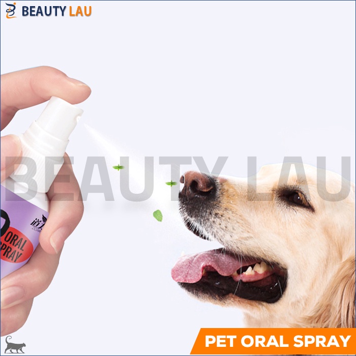 PET ORAL SPRAY PENGHILANG BAU MULUT KUCING ANJING HEWAN PENYEGAR MULUT KUCING