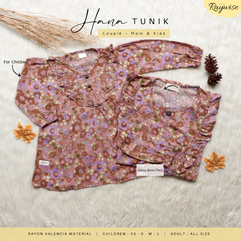 Tunik Couple Ibu dan Anak Perempuan Baju Couple Ibu dan Anak