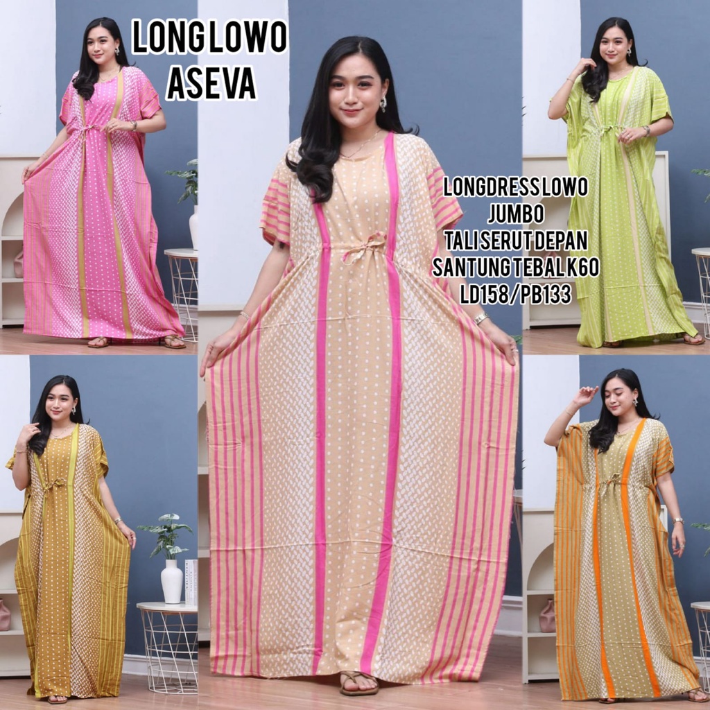 Daster Panjang Long dress Klok Semata Kaki Klok Super Jumbo Lowo ( PILIH WARNA ) LD 150 Rayon Premium Tebal Tidak Nerawang / Daster HomeDress harian Batik Cap Asli Pekalongan baju tidur wanita dewasa daster arabian kalong terbaru kelelawar kekinian Murah