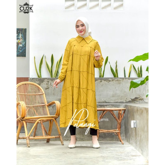 gamis Midi Dress pelangi