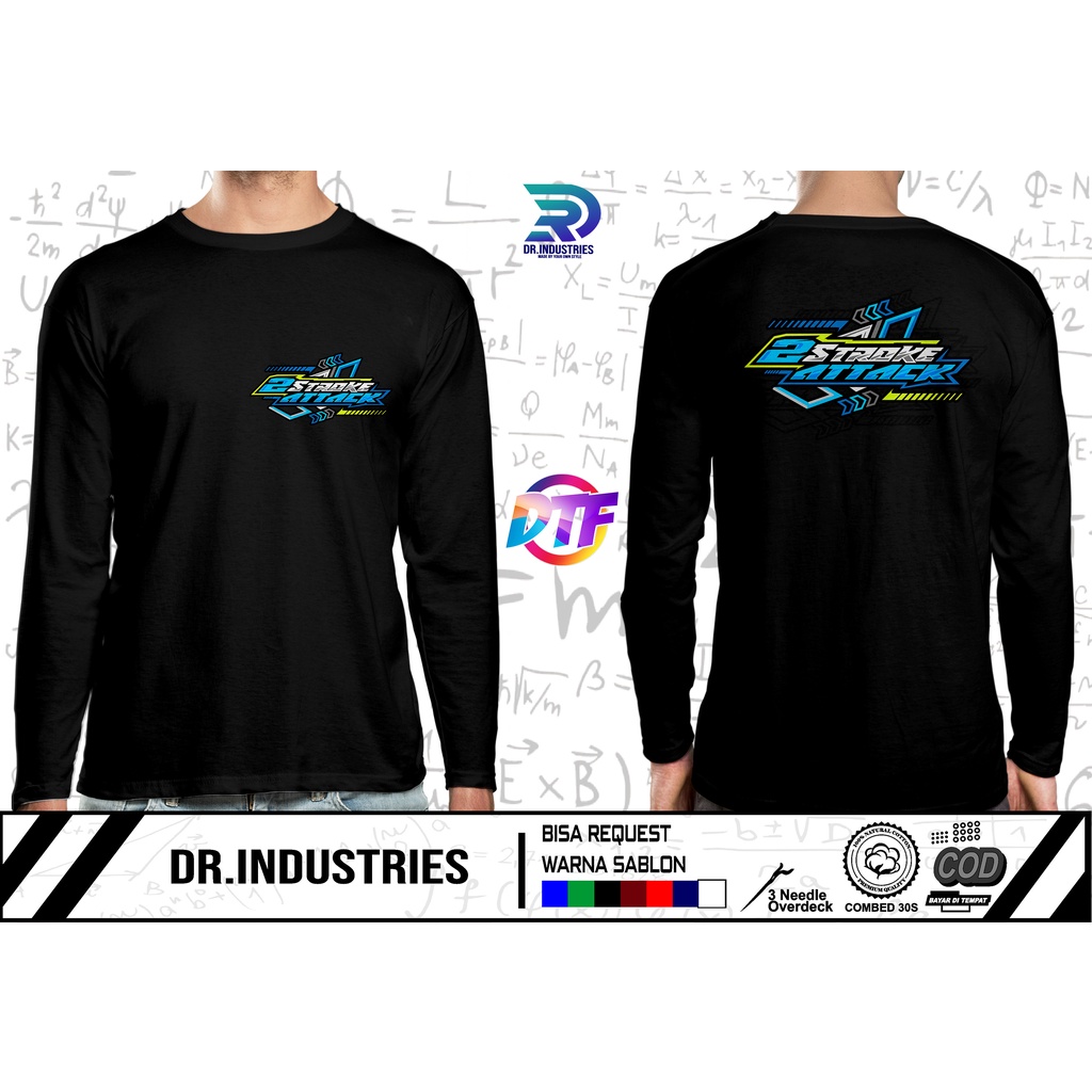 Kaos Lengan Panjang 2 STROKE 2TAK 2STROKE INDONESIAN RACING RIDING SUNMORI DB - DR INDUSTRIES