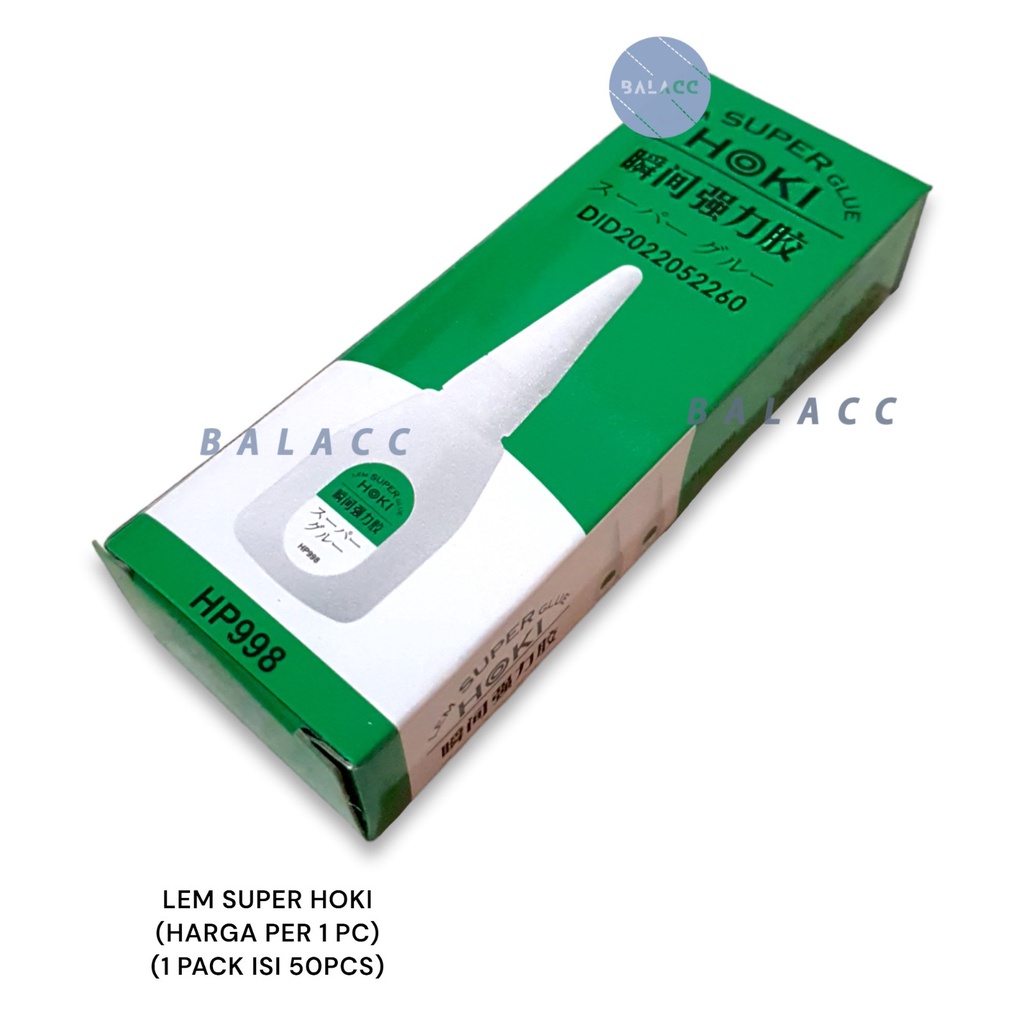 Lem G HOKI Kualitas Super / Perekat Power Glue Cair / Lem Super Besi Tetes Serbaguna