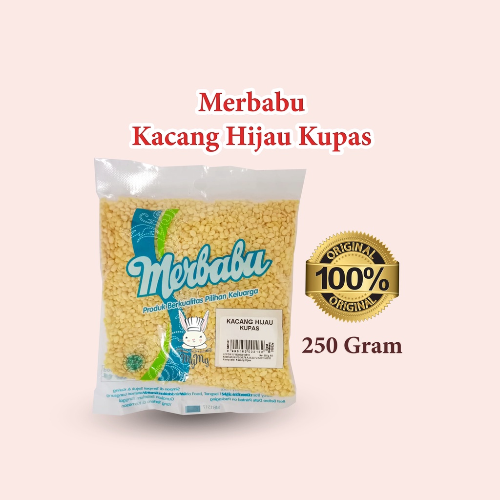 

Merbabu Kacang Hijau Kupas 250 Gram