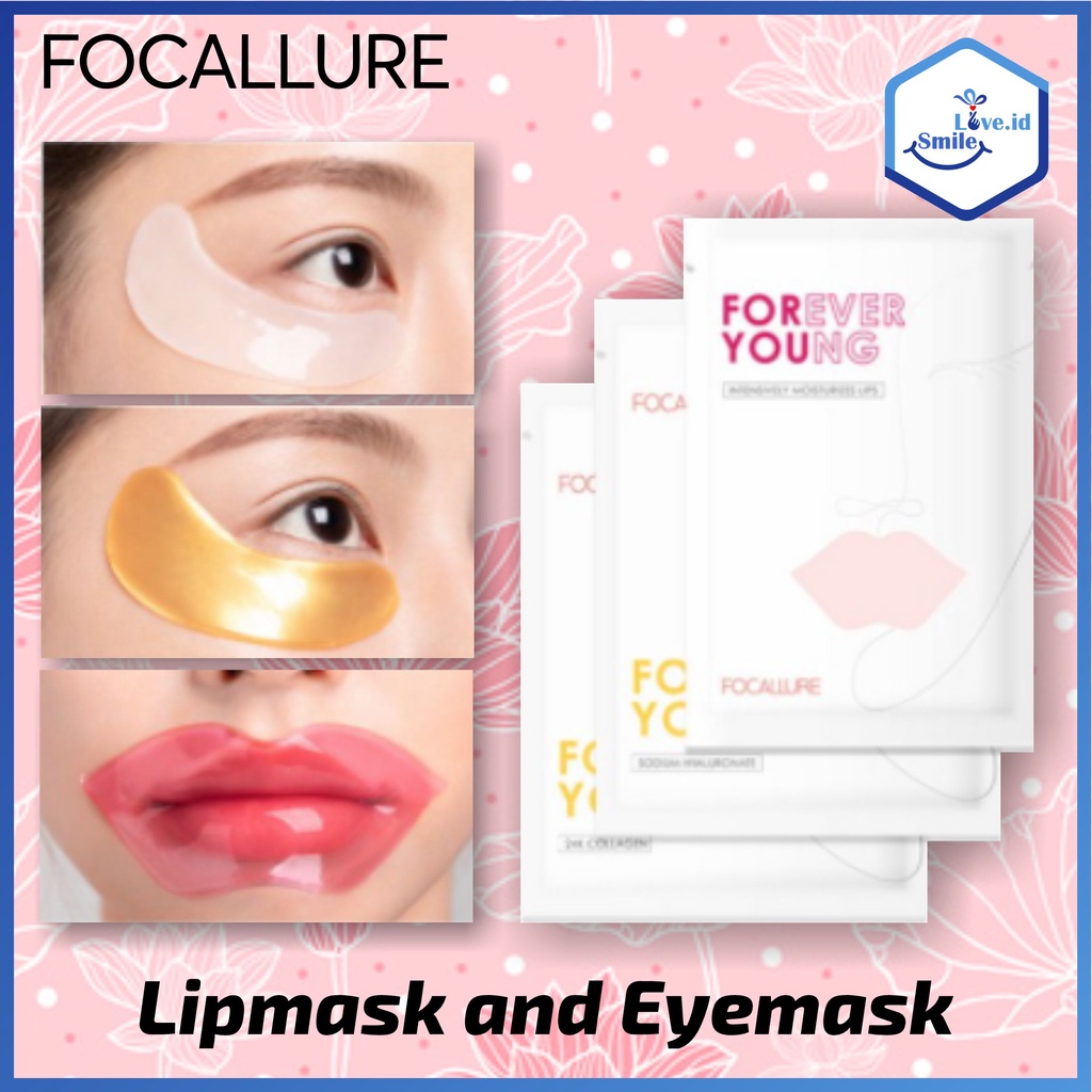 FOCALLURE Masker Membran Kolagen Melembabkan Bibir dan Mata Lipmask Eyemask