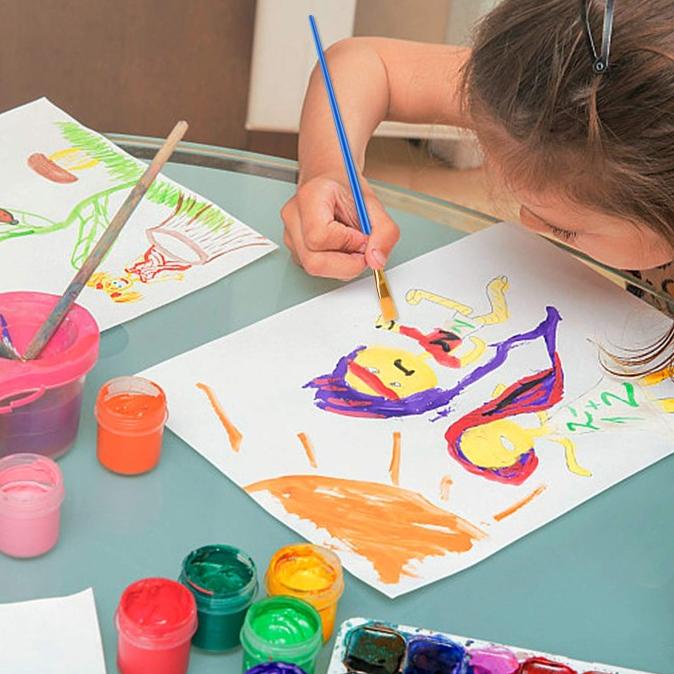 

50pcs Set Kuas Lukis Lengkap Kuas Cat Minyak Dan Air Paintbrush hen04