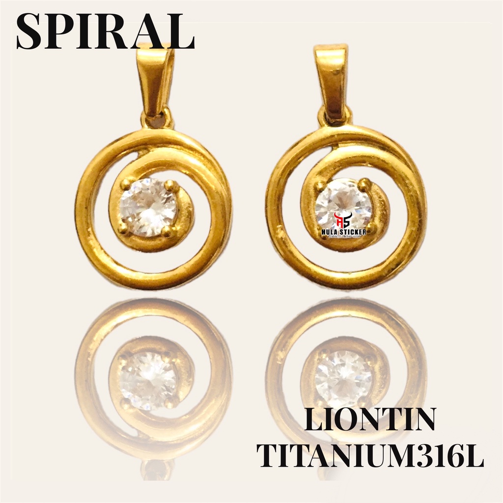 Kalung Liontin Gold Titanium Stainless Steel Premium