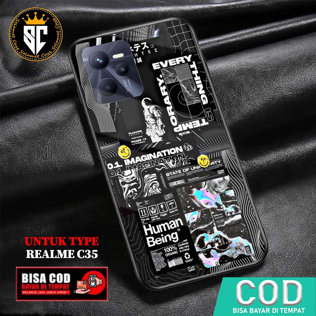 Case Realme C35 Casing Realme C35 Selamet Case [ASTRONT] Case Glossy Case Aesthetic Custom Case Anim