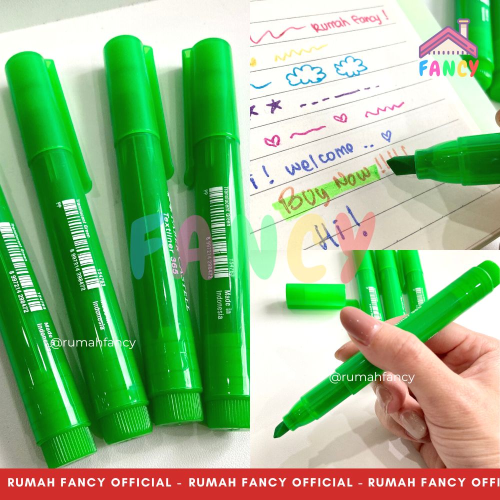 

[1 PCS] Highlighter Pen / Textliner Faber-Castell / Fluorescent Pen / Stabilo Faber Castell Hijau Neon