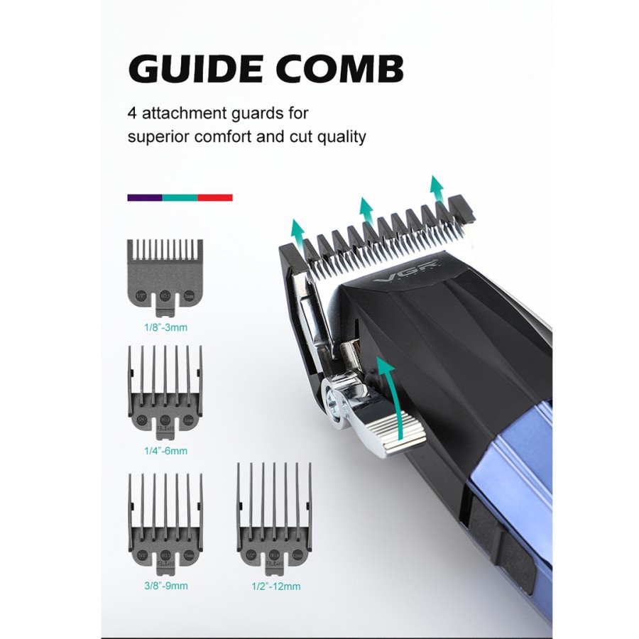 Alat Cukur Rambut Vgr V-691 Mesin Cukur Professional Hair Clipper