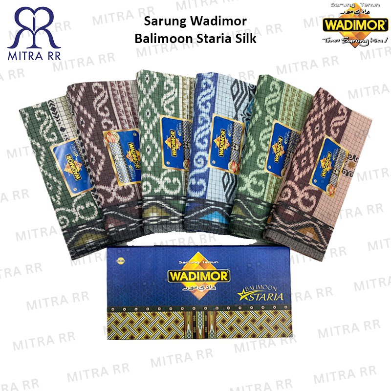 Sarung Wadimor Balimoon Staria Silk | Sarung Tenun Wadimor Dewasa Satuan Grosir