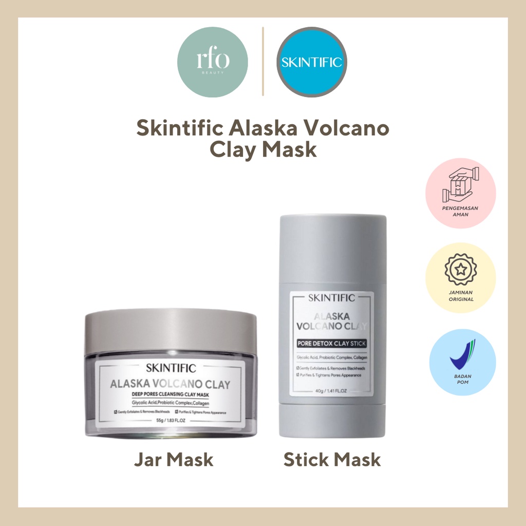 SKINTIFIC Alaska Volcano Clay Mask Deep Pores Cleansing Mud Mask