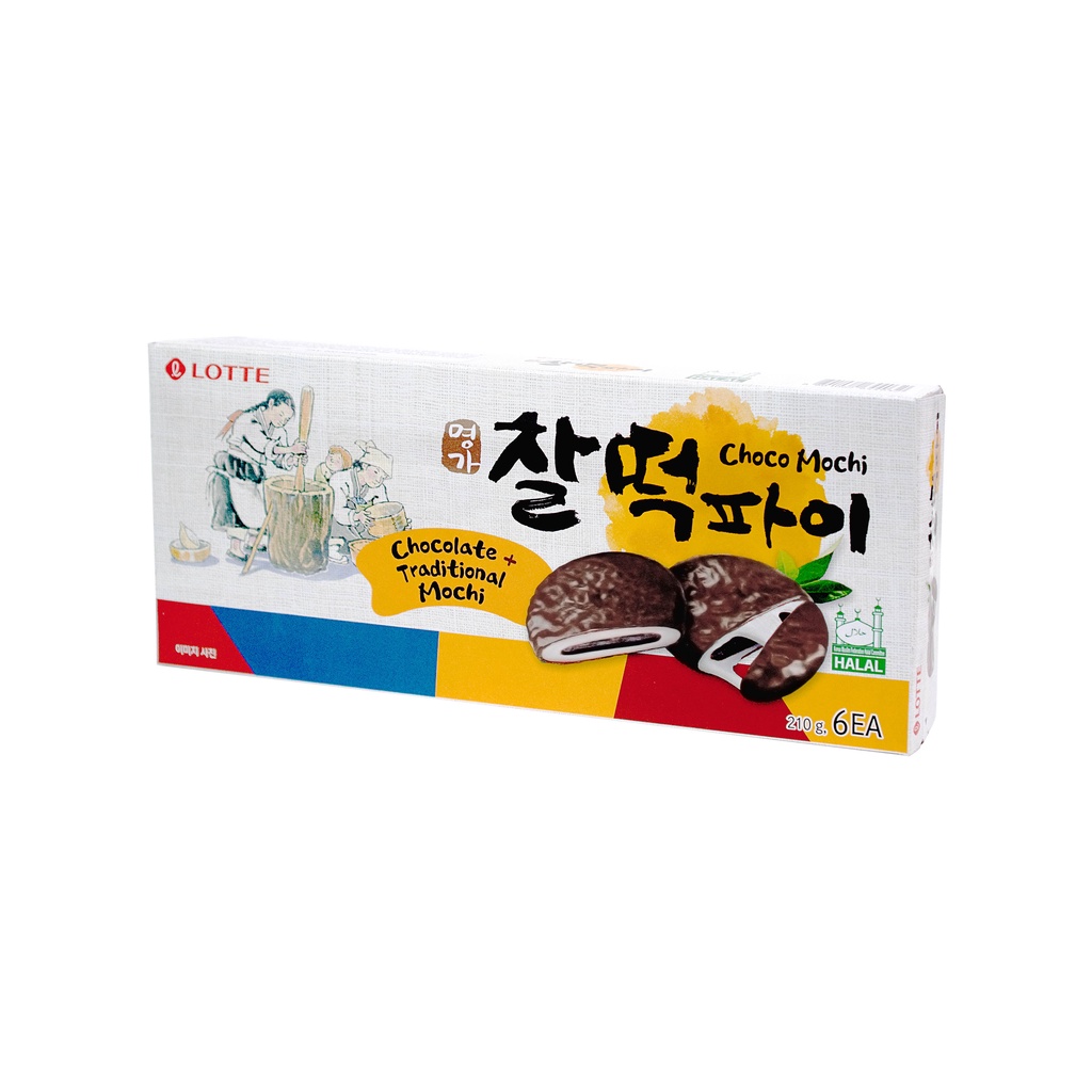 Lotte Choco Mochi ( Rice Pie )