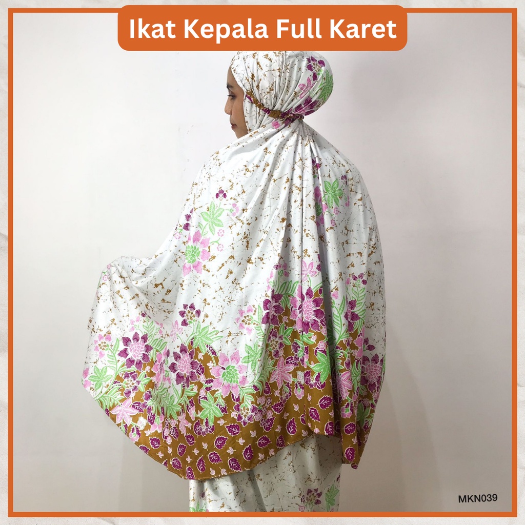 Ezpata Mukena Bali Batik Standart Dewasa Rukuh Putusan Ikat Kepala Karet Free Tas Cantik Terbaru Termurah