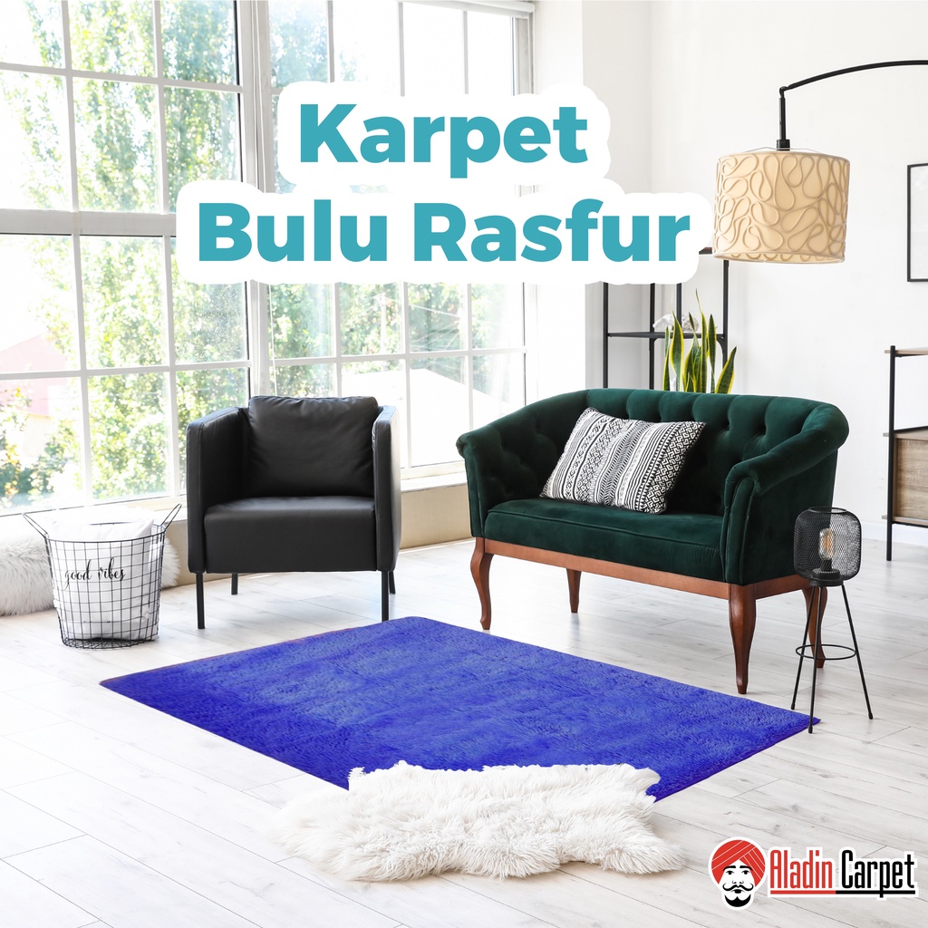 Karpet Lantai Bulu Rasfur Ukuran 150cmx100cm