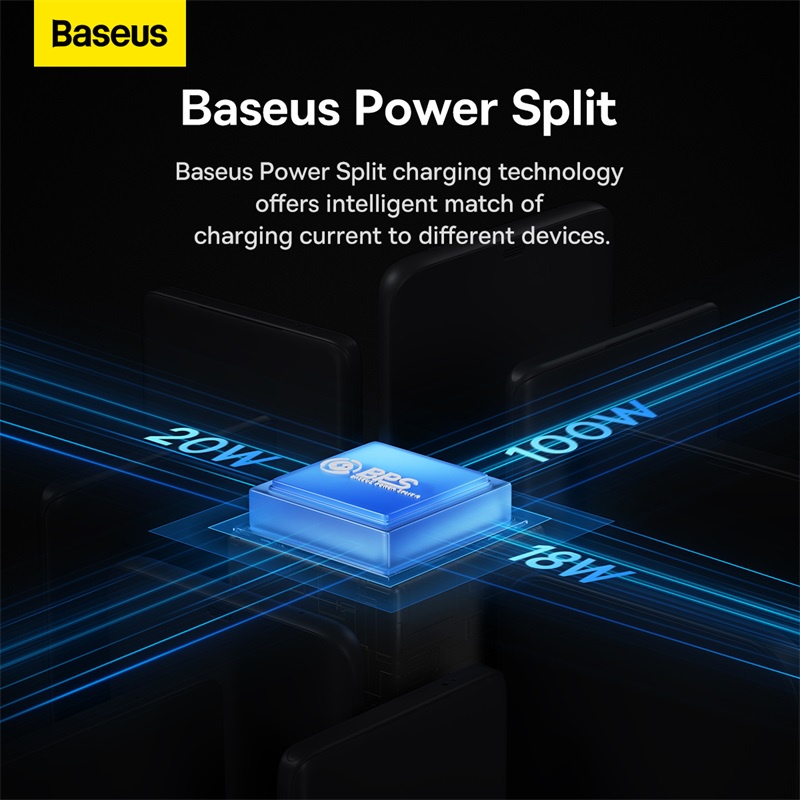 Baseus 3IN1 100W Kabel Data Baseus Flash Series Fast Charging Micro Lightning Iphone Type C