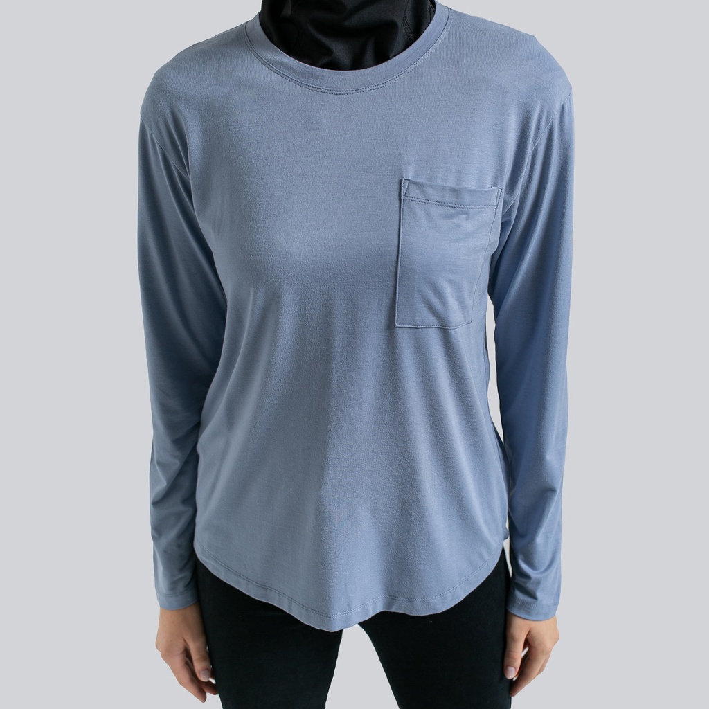 NOORE - Essentials - Zola Top - Light Grey - Pakaian Olahraga