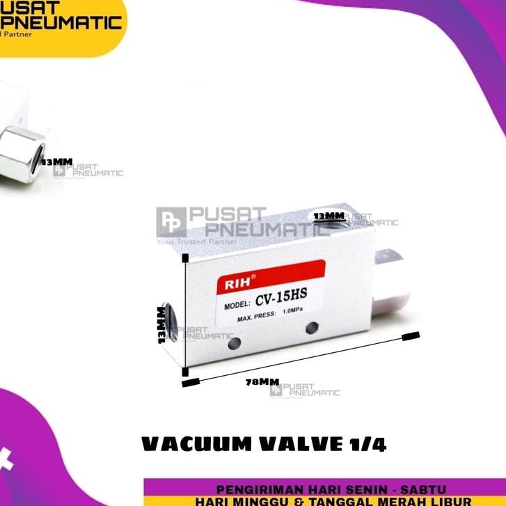 ♔ VACUM VALVE / VACUM EJECTOR 1/4" ➭