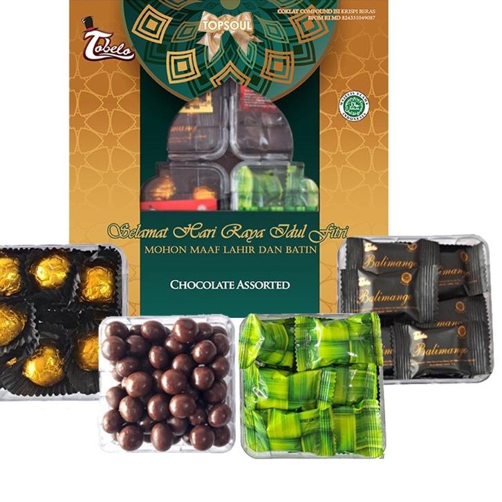 

✶ Tobelo Chocolate Assorted - Paket Lebaran Idul Fitri Coklat Parcel Hampers Box Kotak ➻