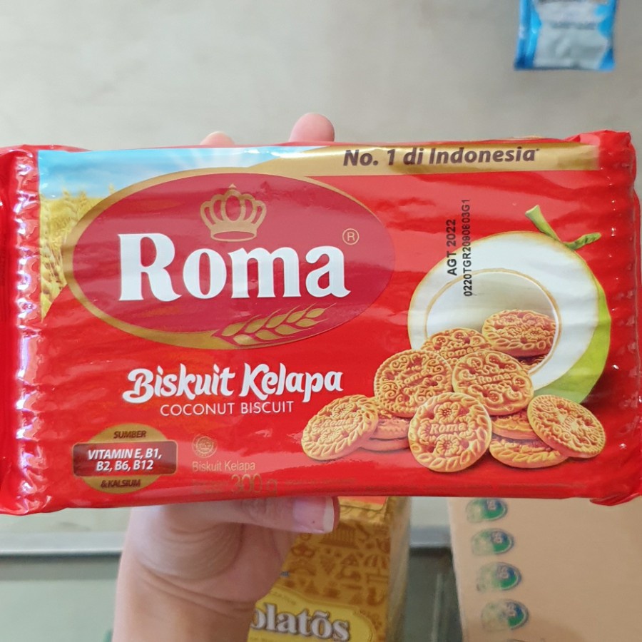 

ROMA Biskuit Kelapa Coconut Biscuit Pack 300gr