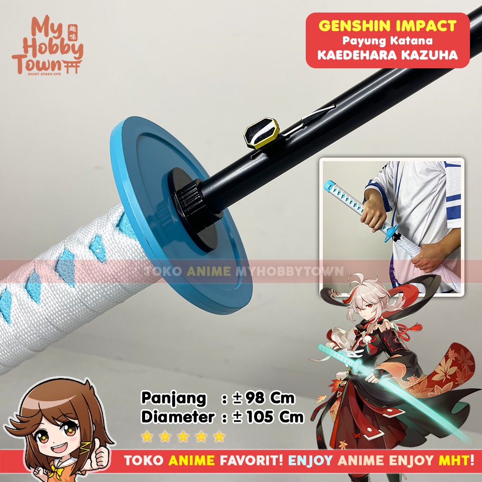 Payung Katana Anime Game Pedang Genshin Impact Kaedehara Kazuha