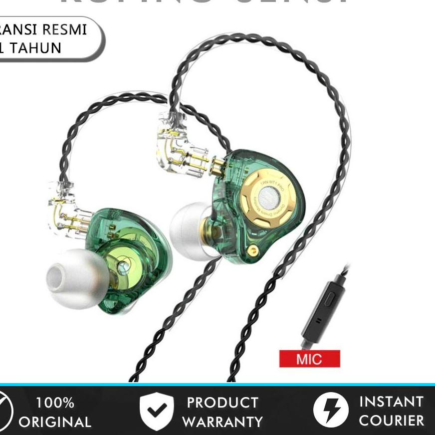 ℮ TRN MT1 Pro Earphone Synamic Driver with Noise Reduction Sport Gaming Earphone Headset Gaming Bass