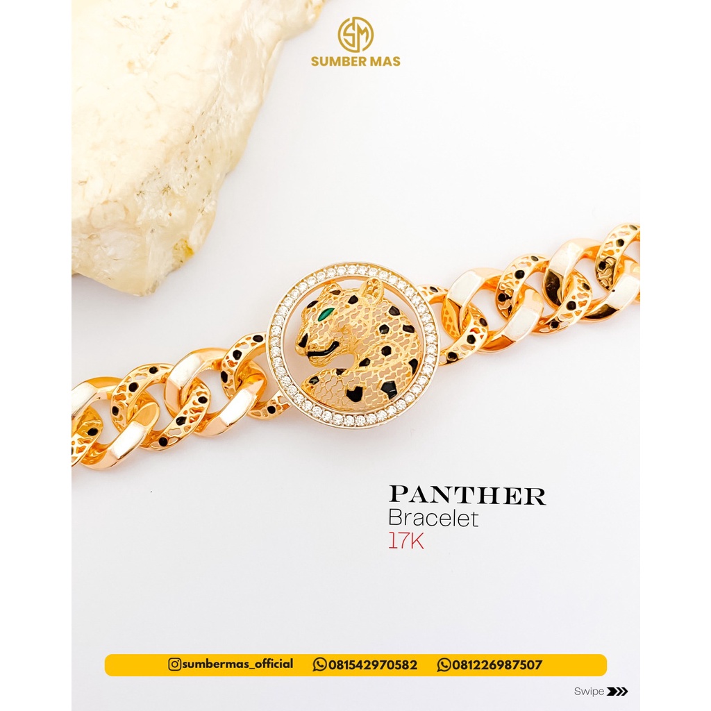 PANTHER BRACELET 17K - SUMBER MAS