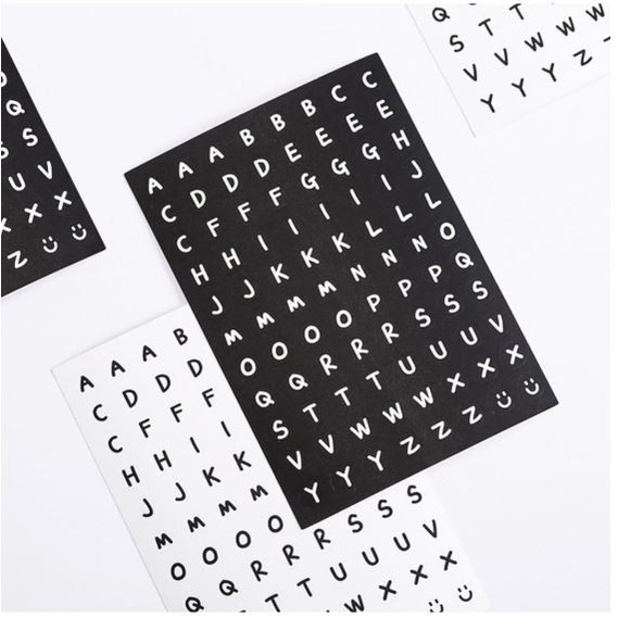 Dairy Deco - Alphabet Numerik Sticker (1sheet)