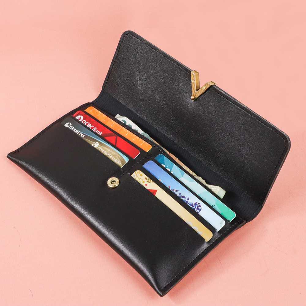 Dompet Wanita Korea Design Purse Wallet - MF991 - Black