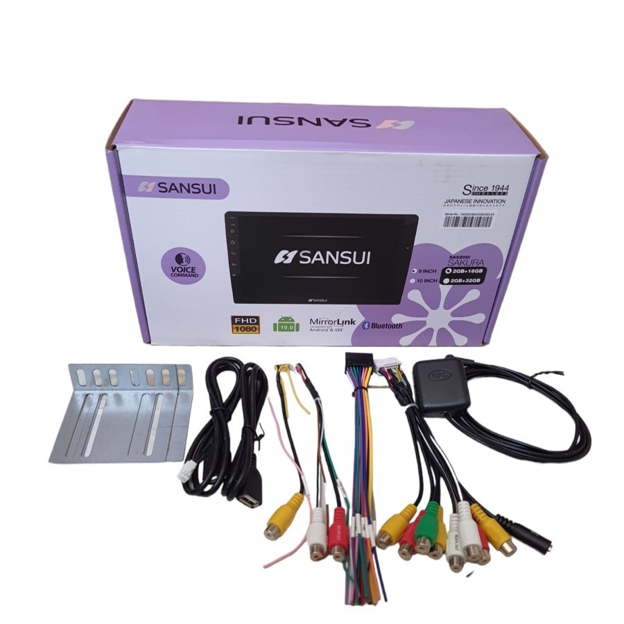 Head Unit Android Sansui 9/10 inch Sakura sa5200i RAM 2/32