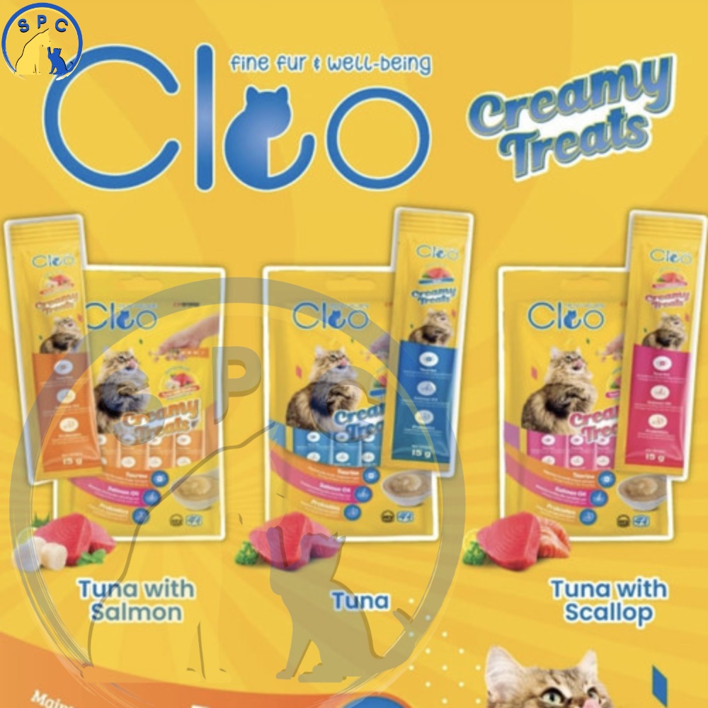 CLEO Creamy Snack Kucing Creamy Treats Cat Snack