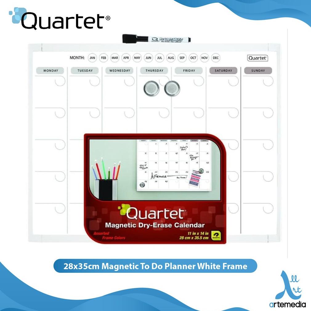 

Papan Tulis Tempel Quartet 28x35cm Magnetic To Do Planner White Frame