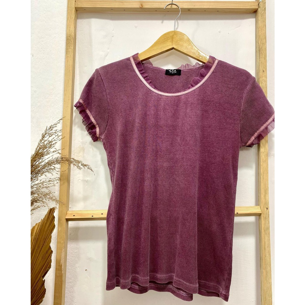 Baju Kaos Blouse Wanita Magenta C.P.A