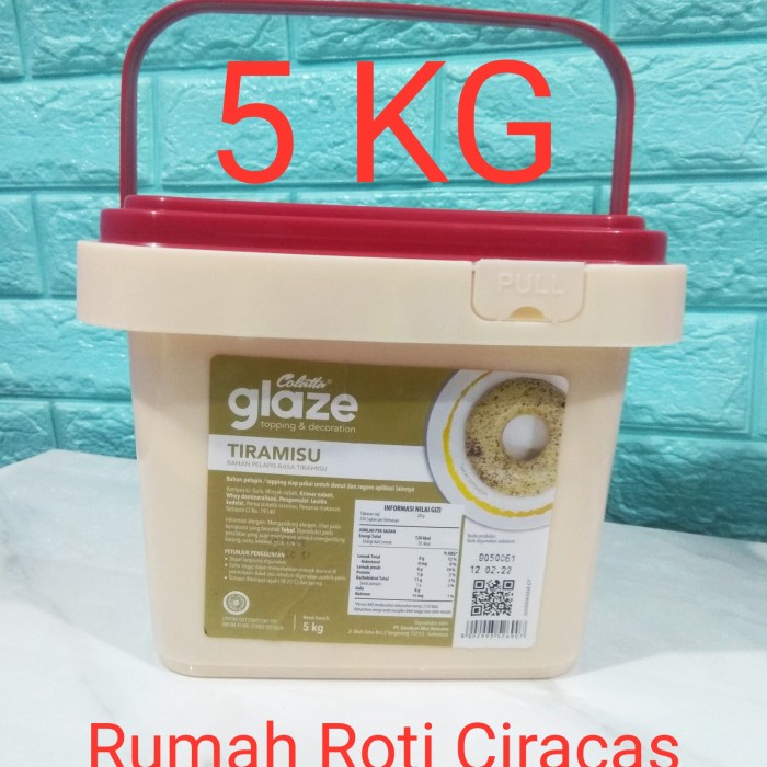 

COLATTA TIRAMISU GLAZE 5KG TOPPING DONUT RASA DIP 5 KG