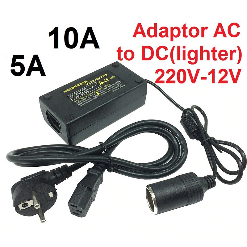 Adaptor Lighter Converte AC 220V to DC 12V Konverter Lighter Socket Power Mobil