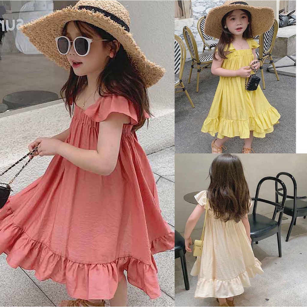 PREMIUM Baju Dress Bayi Anak Kaos Piyama Setelan Perempuan COD Sweater Import Gaun Motif Cewek Murah Tidur Pergi Baju Musim Panas Korea Jepang Kostum Cherry