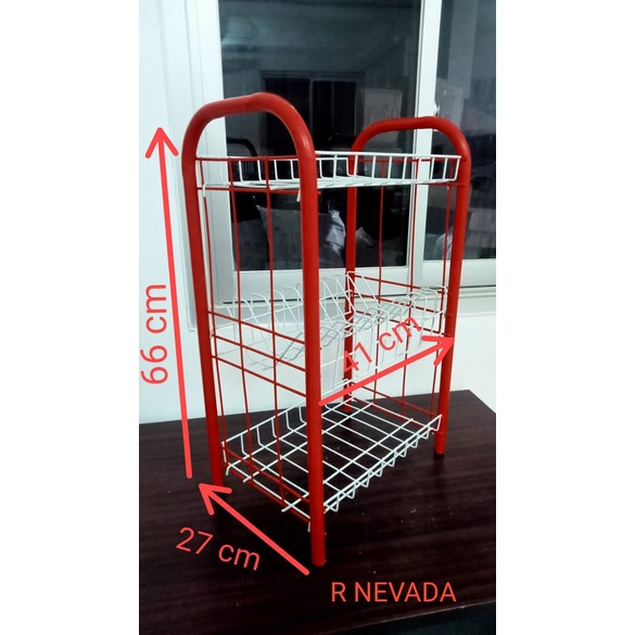 Rak Piring Besi Multifungsi Susun 3 Nevada