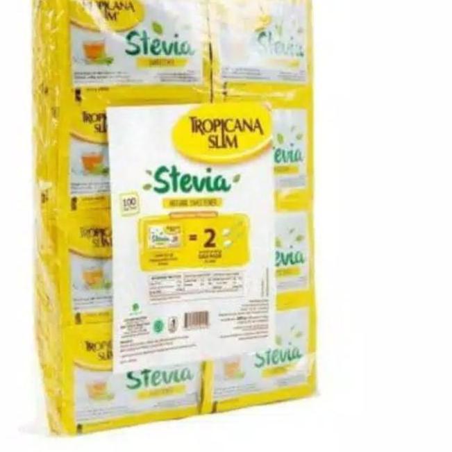 ✼ TROPICANA SLIM STEVIA 100 / GULA STEVIA / TROPICANA SLIM STEVIA / STEVIA / GULA DIET RENDAH KALORI