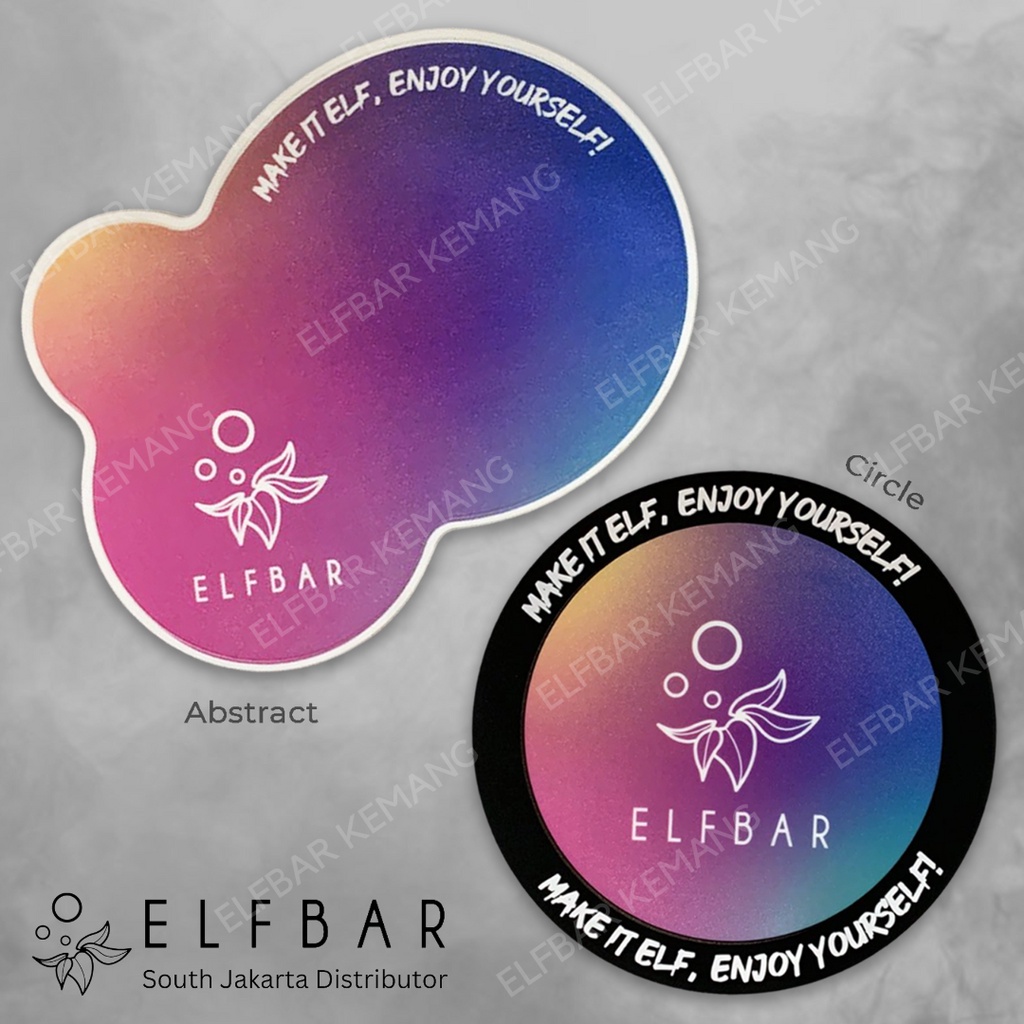 Tatakan Gelas Elfbar | Elf Bar Rubber Coasters Official Merchandise