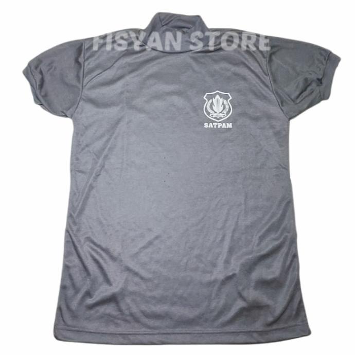 Kaos Security | Kaos Satpam Kerah Tinggi Coklat