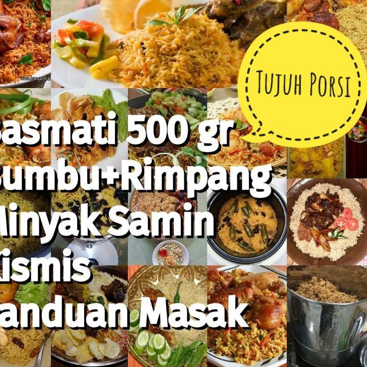 

【F⚡ASH SALE✅】 8 porsi 600 gr (Beras 500 gr+samin+kismis+bumbu) Nasi Sultan.