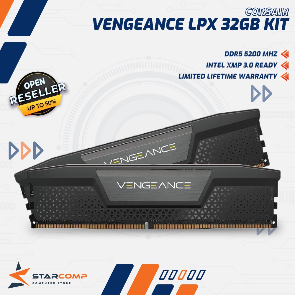 Corsair VENGEANCE LPX 32GB Kit (2x16GB) DDR5 5200MHz