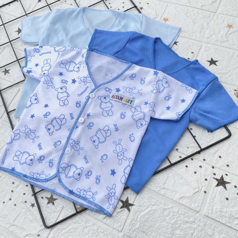 3 PCS Baju Lengan Pendek Bayi Bayi Atasan Bayi Baju Newborn Baju Bayi Baru Lahir Gift Bayi Hadiah Lahiran Bayi baju bayi lengan Pendek ASYAM BABY